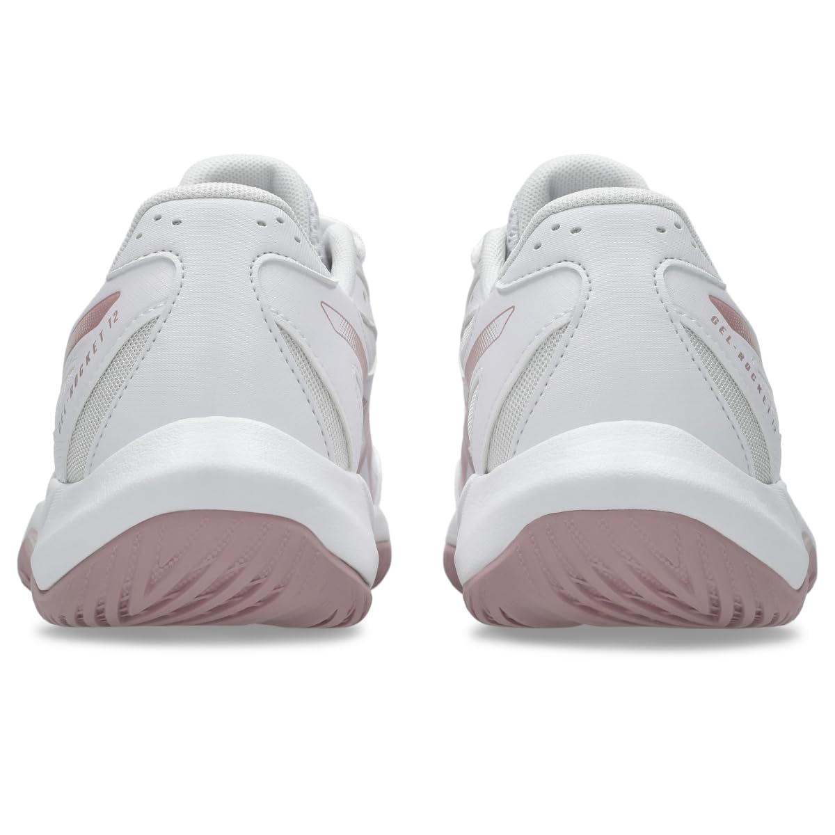 ASICS Women's Gel-Rocket 12 Volleyball Shoes, White/Pearl Pink