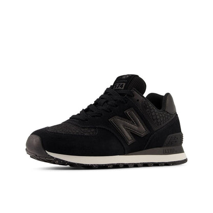 New Balance Women's 574 V2 Sneaker, Black/Metallic Black