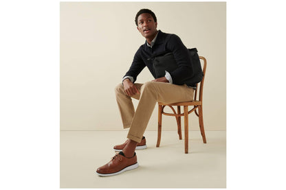 Cole Haan Mens 2 Zerogrand LSR Wing British Tan/Black/Ivory
