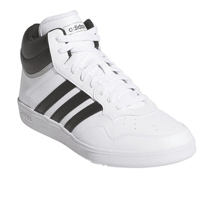 Adidas Unisex Hoops 4.0 Mid Top Basketball Shoes White/White/Grey