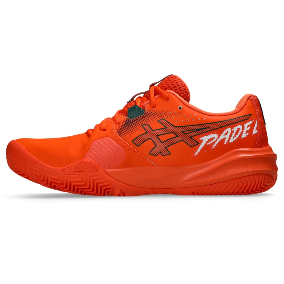 ASICS Men's Gel-Challenger 15 Padel Padel Tennis Shoes, Energy Orange/Jewel Green