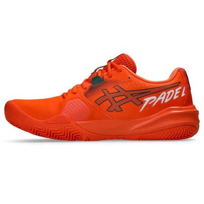 ASICS Men's Gel-Challenger 15 Padel Padel Tennis Shoes, Energy Orange/Jewel Green