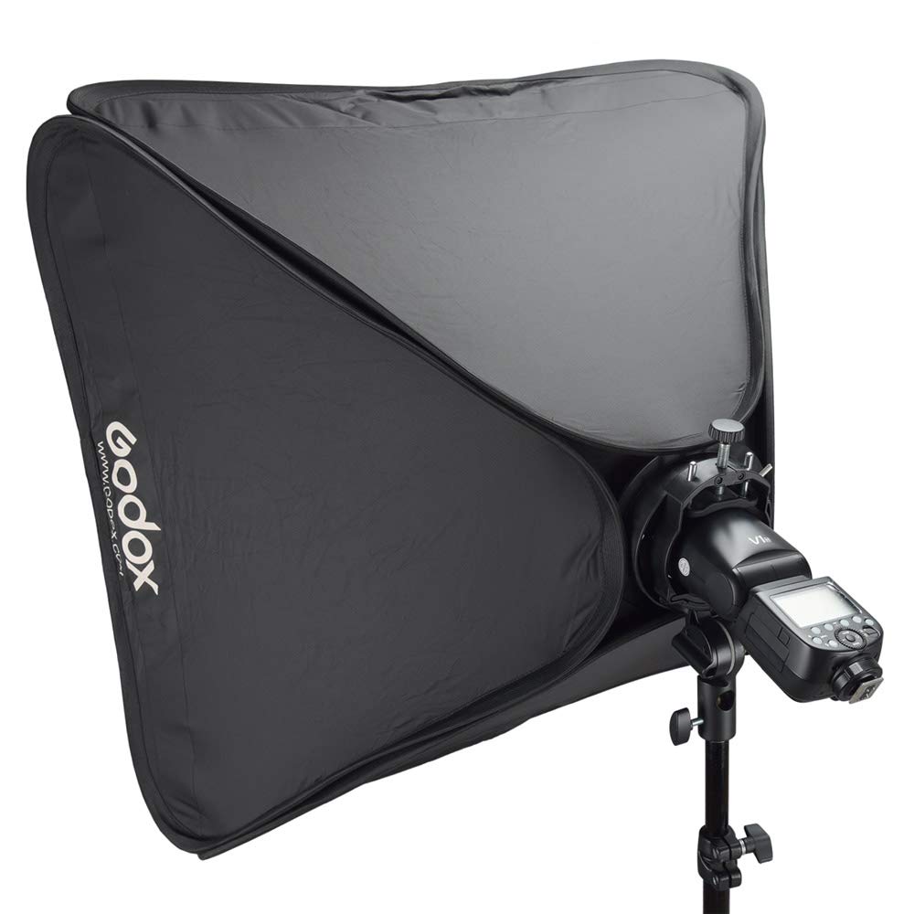 Godox Softbox 32"x32" with S2 S-Type Speedlite Bracket, Bowens Mount Soft Box Kit for Godox V1 AD400Pro AD200Pro AD200 V860II TT685II TT600 TT350