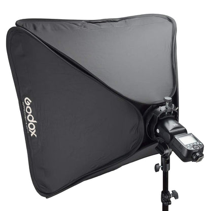 Godox Softbox 32"x32" with S2 S-Type Speedlite Bracket, Bowens Mount Soft Box Kit for Godox V1 AD400Pro AD200Pro AD200 V860II TT685II TT600 TT350