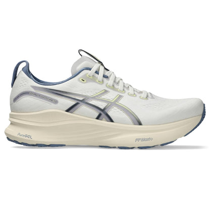 ASICS Men's Gel-Kayano 32 Running Shoes, Cream/Denim Blue