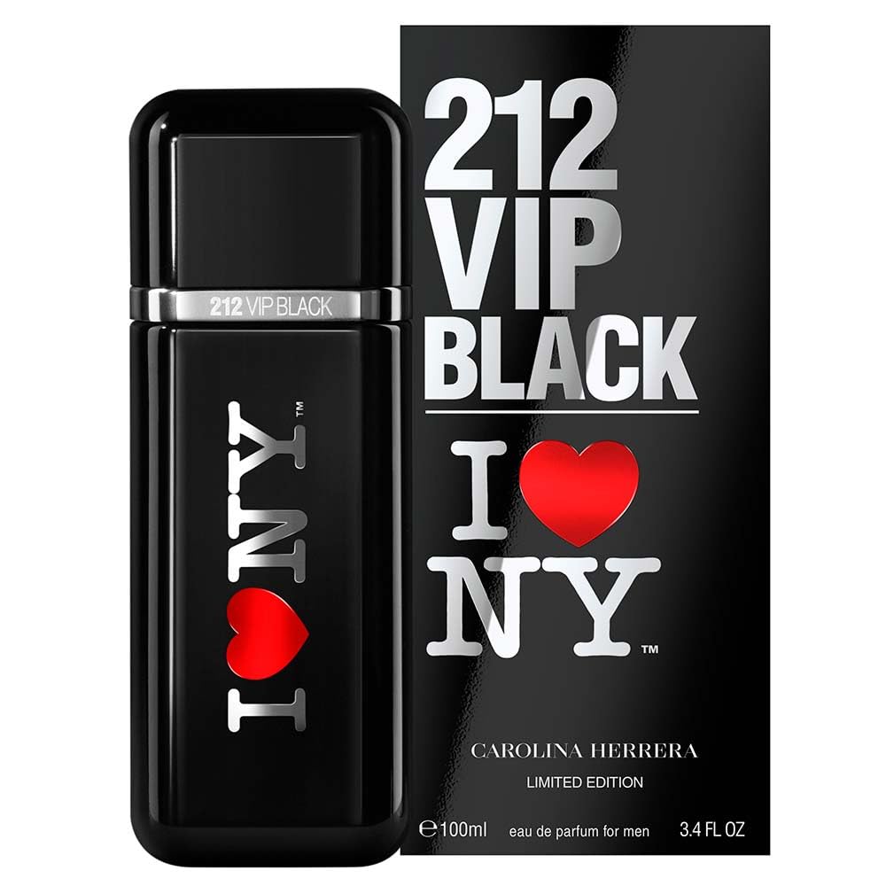 Carolina Herrera 212 Vip Black I Love Ny Edition EDP (3.4 Ounce)
