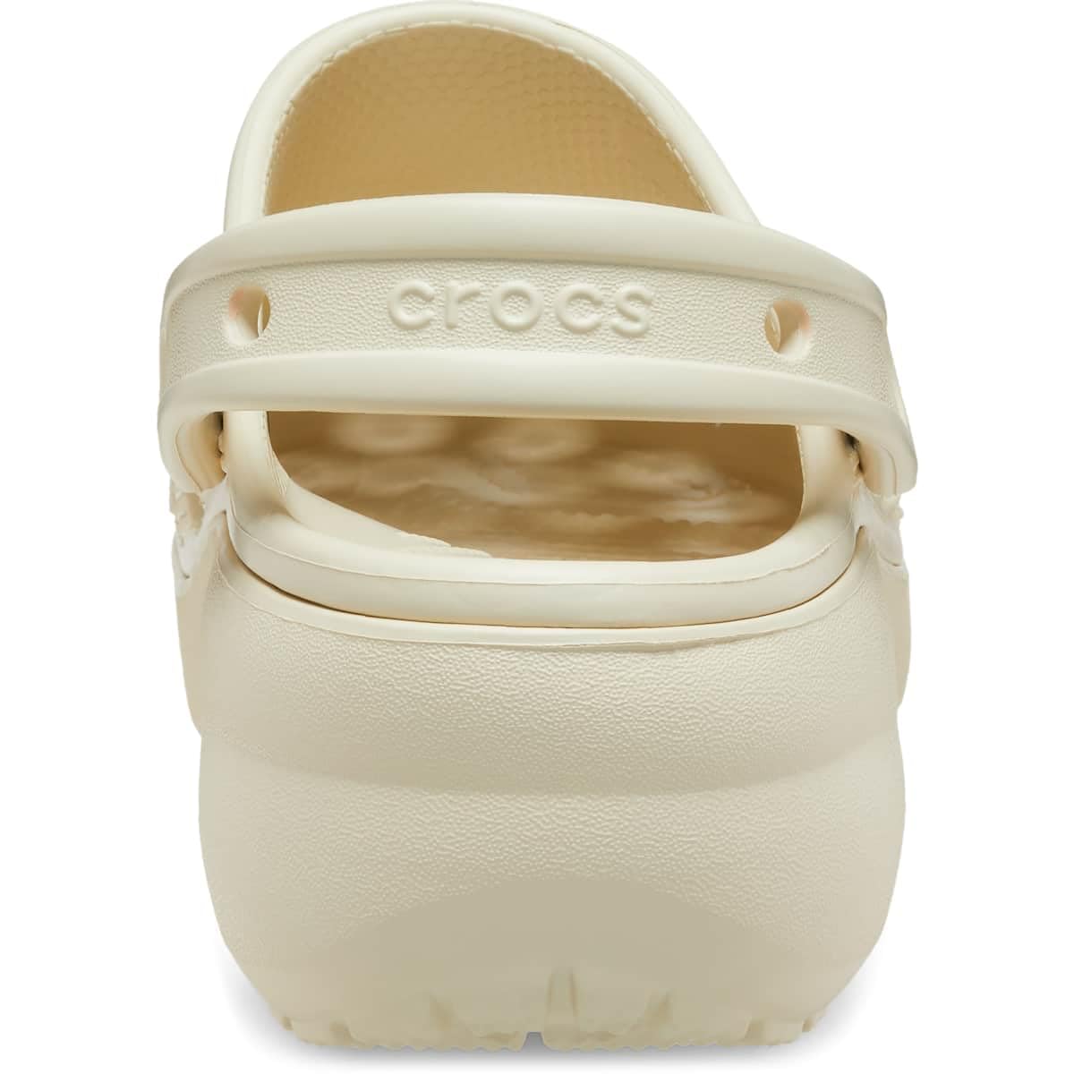 Crocs Women's Classic Platform Clogs, Platform Shoes, Bone