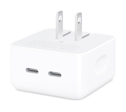 Apple Adaptador de Corriente Compacto de Dos Puertos USB-C (35W)