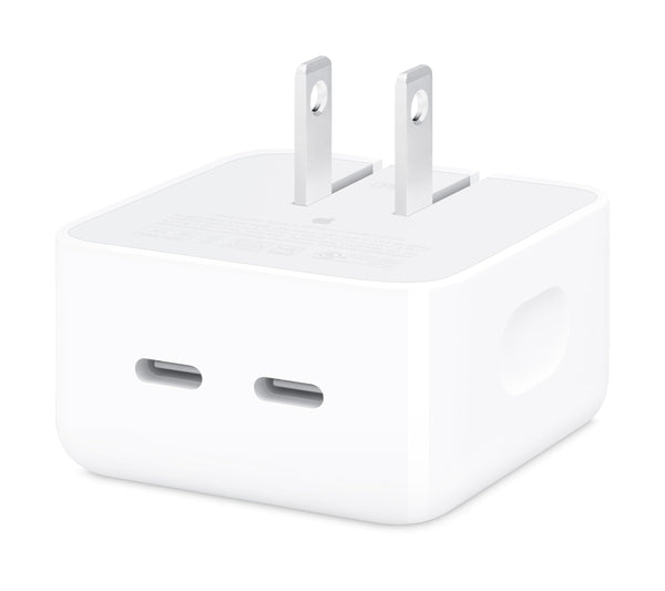 Apple Adaptador de Corriente Compacto de Dos Puertos USB-C (35W)
