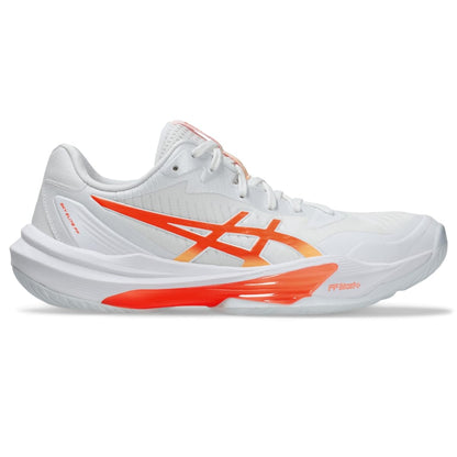 ASICS Women's Sky Elite FlyteFoam 3 Volleyball Shoes, White/Vivid Coral