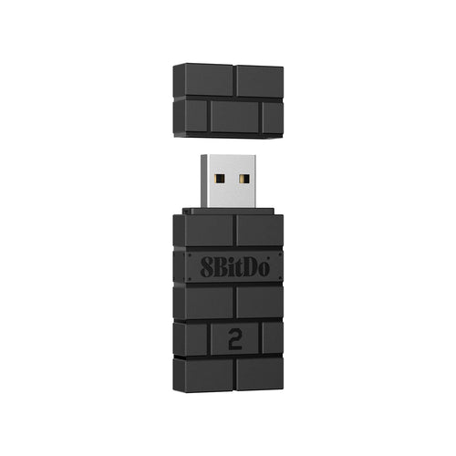 8BitDo Adaptador Inalámbrico USB 2 (Negro)