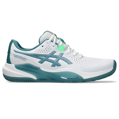 ASICS Men's Gel-Challenger 15 Padel Tennis Shoes, White/Misty Pine