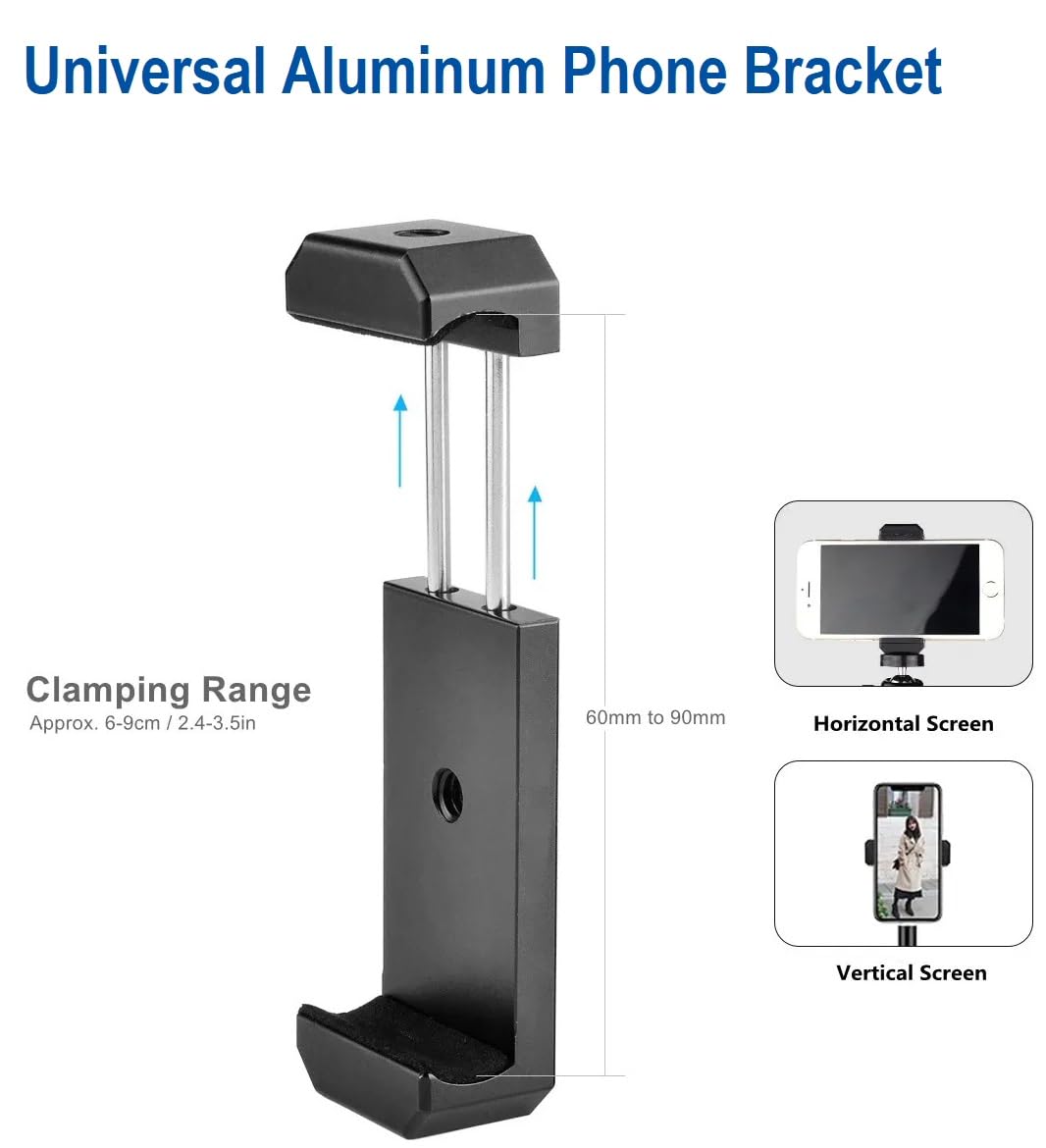 80'' Osmo-Mobile Floor Tripod-Stand Holder for DJI Osmo Mobile 8 SE 7P 7 6 5 4 / Osmo-Pocket 4 3 2 1 / Osmo Action 6 5 pro 4 3 2 1