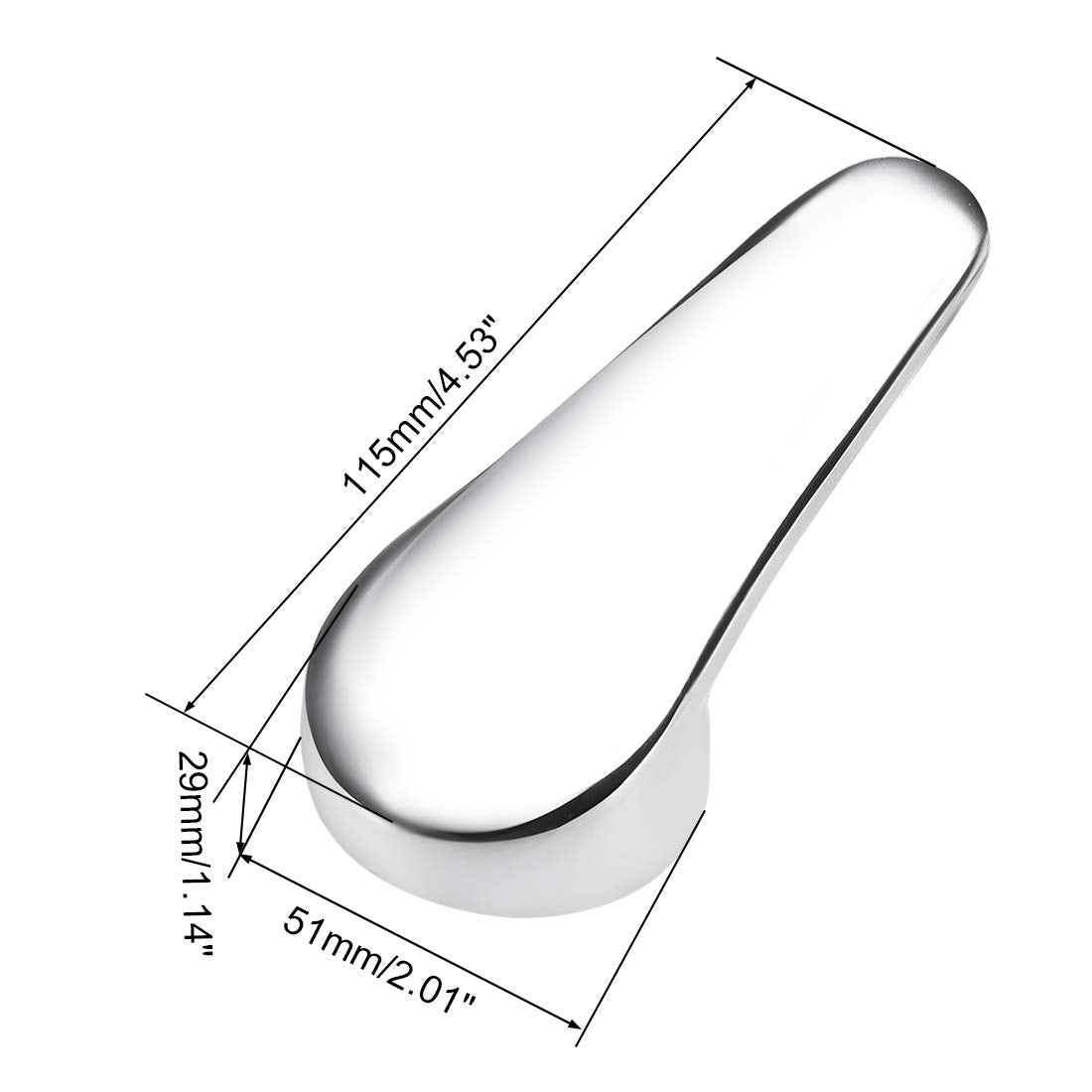 uxcell Palanca de Manija de Repuesto para Grifo (40 mm)