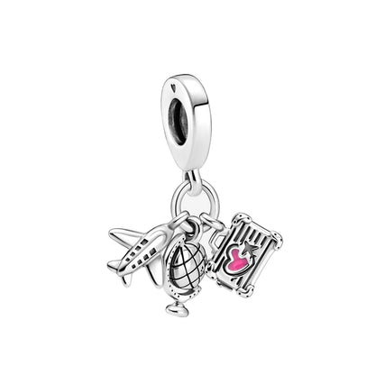 WANIUS Set de Amuletos y Dijes de Plata para Joyería (Paquete de 10)