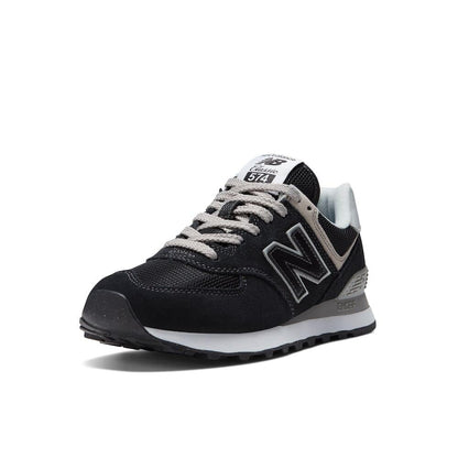 New Balance Women's 574 Core Sneaker, Black/NB White