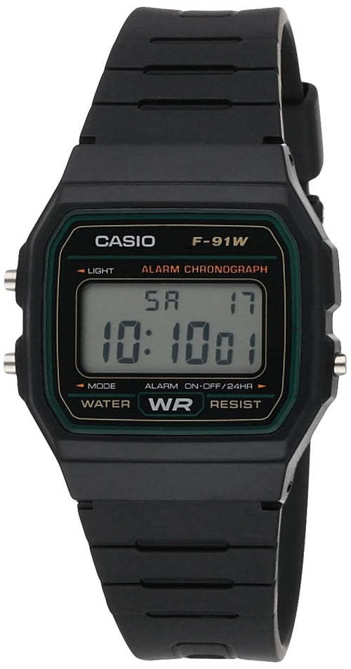 Casio Reloj F-91W-3DG (Negro/Blanco)