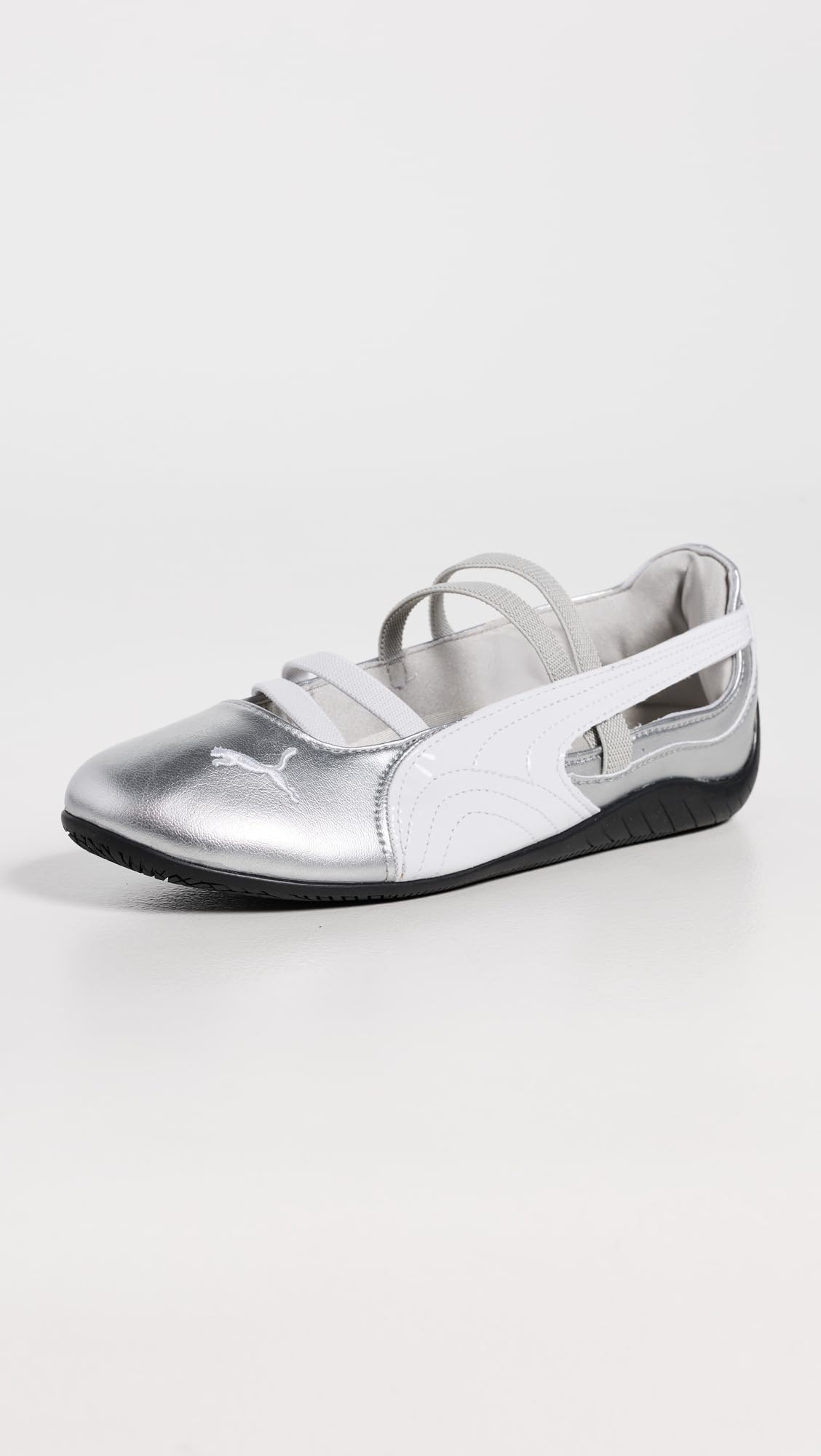 PUMA Women's Speedcat Ballet Metallic Sneakers, Puma Silver/Puma White
