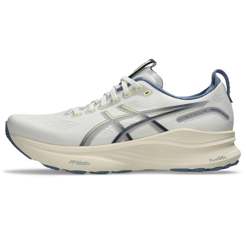ASICS Men's Gel-Kayano 32 Running Shoes, Cream/Denim Blue