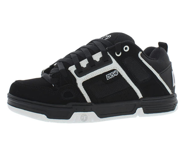 DVS Men's Comanche Shoe, Black/White Nubuck