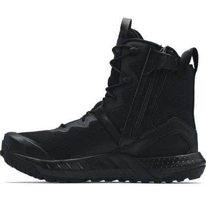 Under Armour Men's Micro G Valsetz Zip Tactical Boot, Black/Black