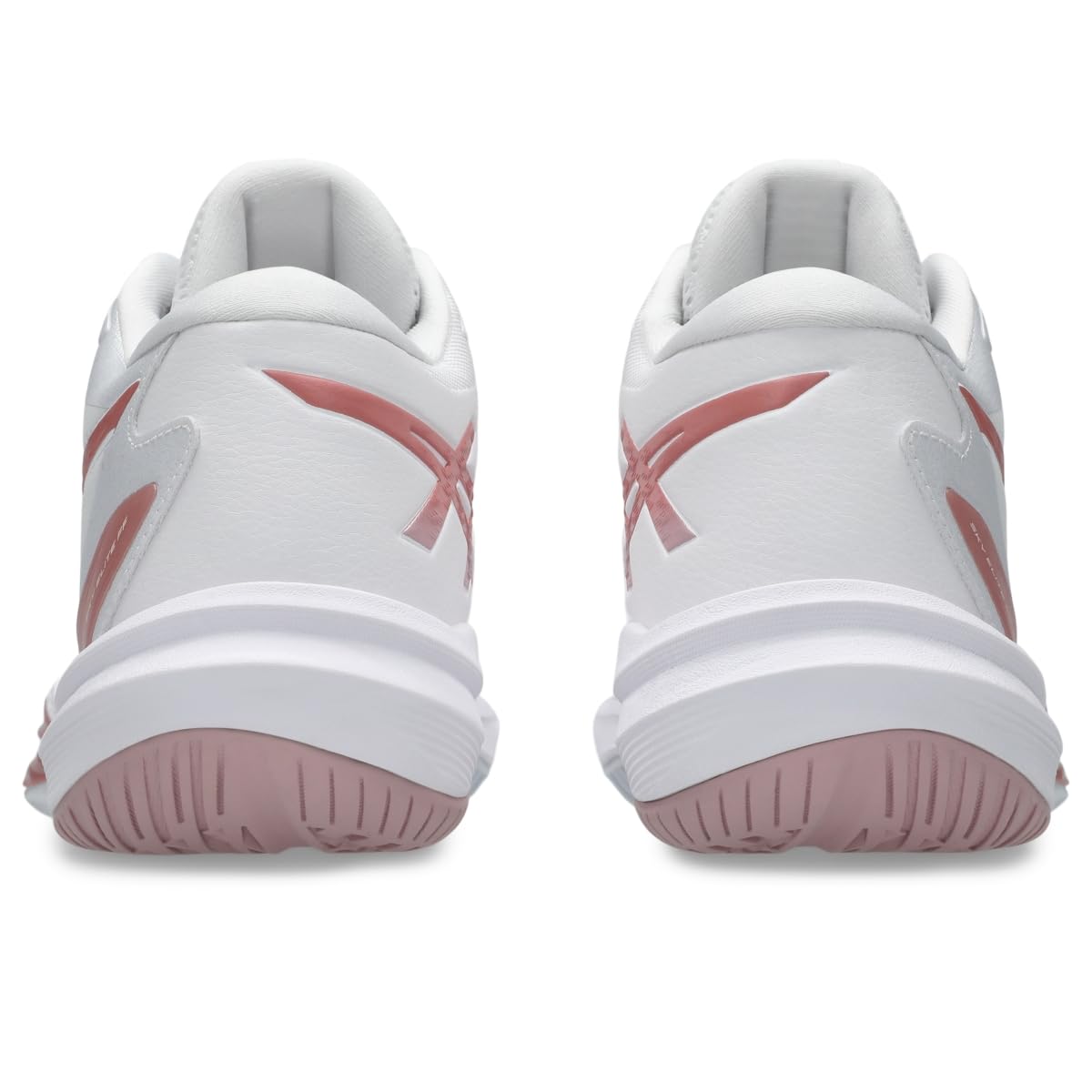 ASICS Women's Sky Elite FlyteFoam Mid Top 3 Volleyball Shoes, White/MORGANITE