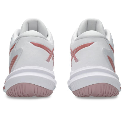 ASICS Women's Sky Elite FlyteFoam Mid Top 3 Volleyball Shoes, White/MORGANITE