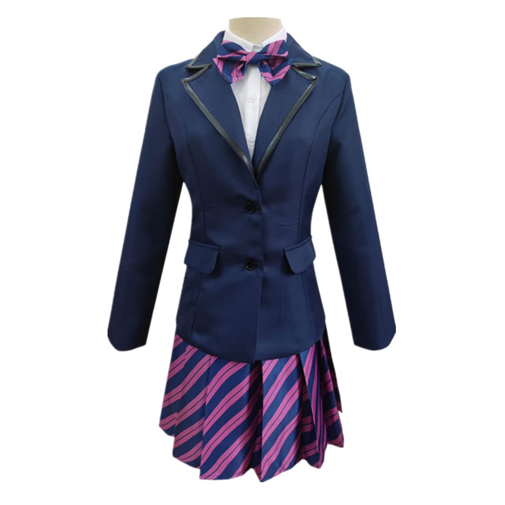 COLSA Disfraz de Cosplay de Uniforme Escolar Anime (Azul / Talla 2XL)