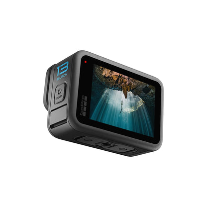 GoPro HERO13 Black Waterproof Action Camera with 5.3K60 Video, 27MP Photos, Enduro 1900mAh Battery, 64GB SanDisk microSD Card, 47-Piece Accessory Kit, 1-Year Warranty