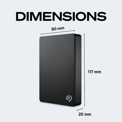 Seagate Portable 4TB External Hard Drive HDD – USB 3.0 for PC, Mac, Xbox, & PlayStation - 1-Year Rescue Service (SRD0NF1)