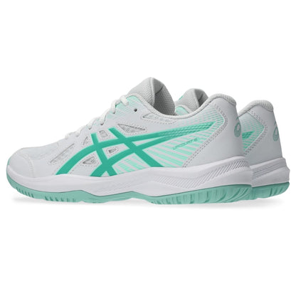 ASICS Women's Upcourt 6 Volleyball Shoes, White/Aurora Green
