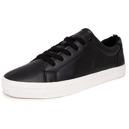 Nautica Men's Fashion Sneaker Casual Skate Lace-Up Shoe, Classic Tennis Low Top Loafer-Graves 3-Black