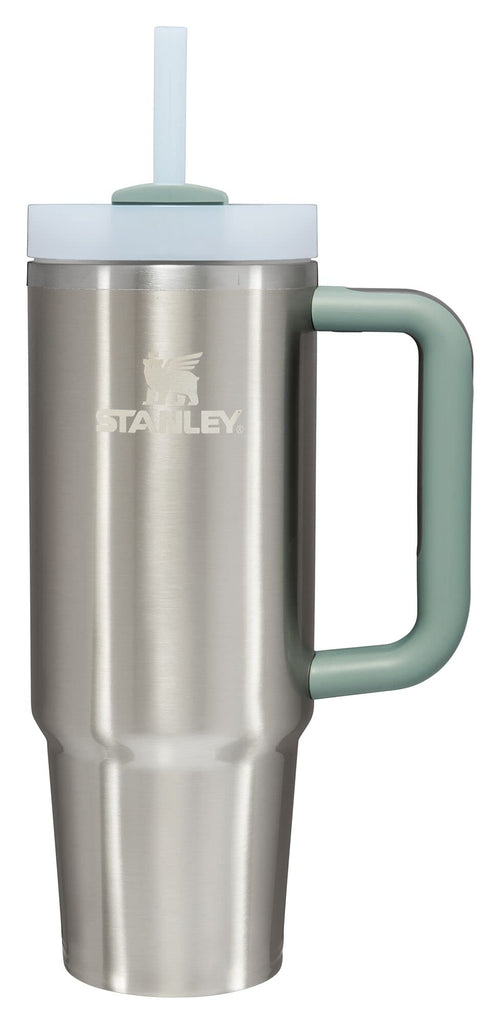 STANLEY Vaso Quencher H2.0 con Asa y Pajilla de 30 oz (Acero Inoxidable Pizarra)