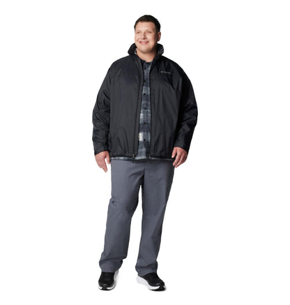Columbia Chaqueta Impermeable para Hombre (Negro / Talla M)