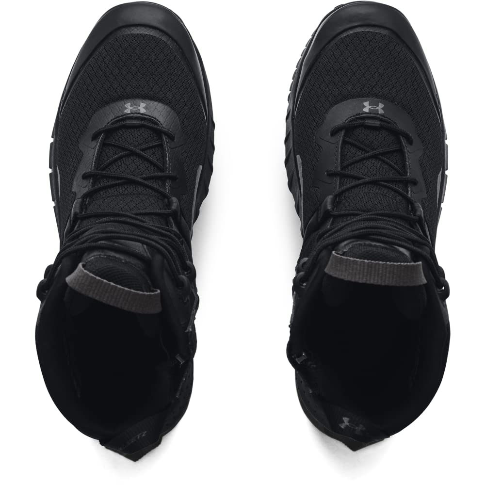 Under Armour Men's Micro G Valsetz Zip Tactical Boot, Black/Black