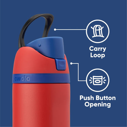 Owala Marvel Potter FreeSip Insulated Stainless Steel Water Bottle with Straw for Sports and Travel, BPA-Free Sports Water Bottle, 24 oz, Spiderman
