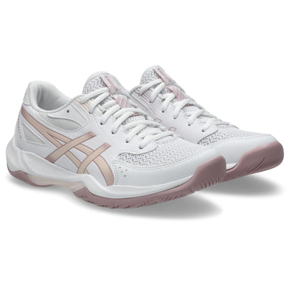 ASICS Women's Gel-Rocket 12 Volleyball Shoes, White/Pearl Pink