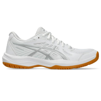 ASICS Women's Upcourt 6 Volleyball Shoes, White/Pure Silver