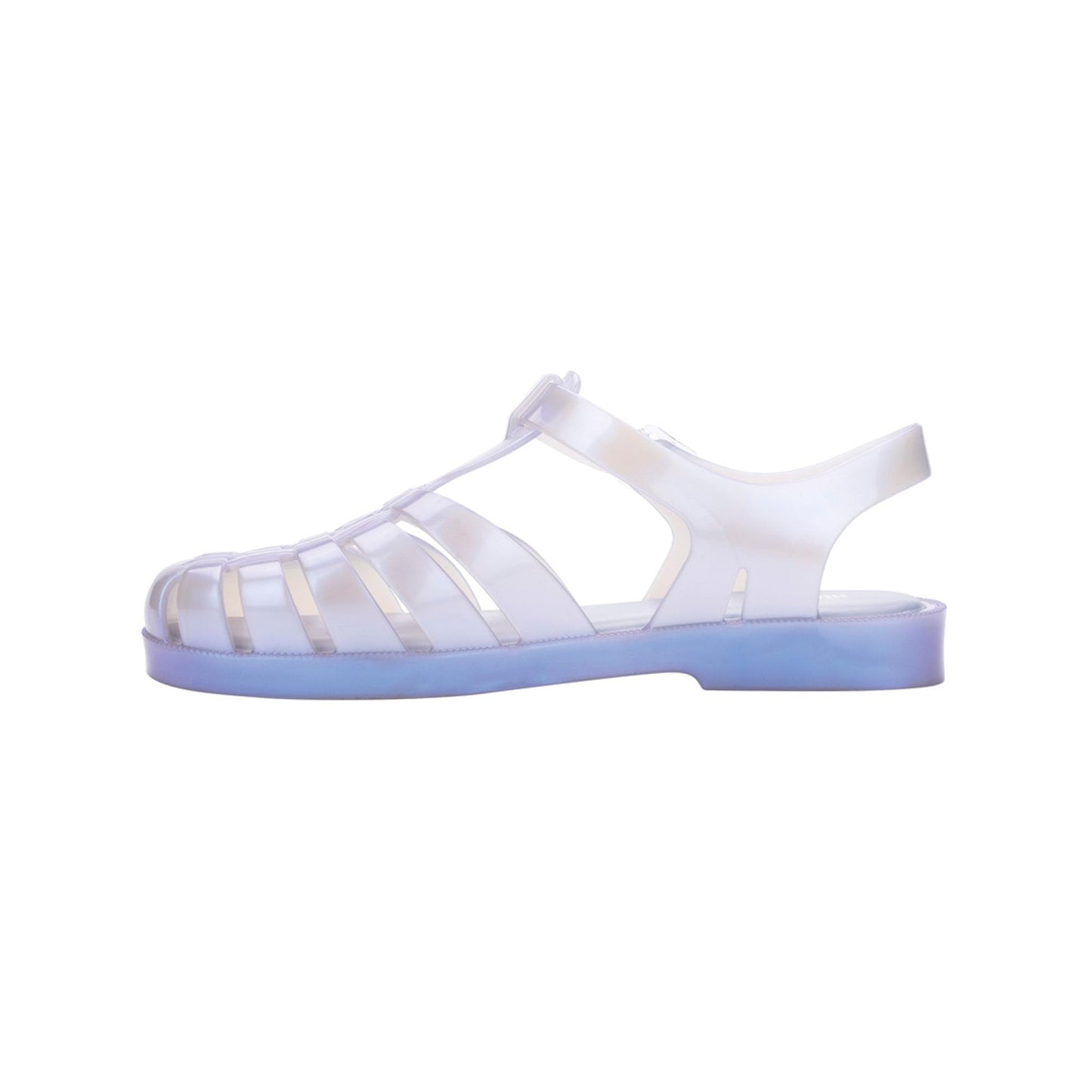 Melissa Possession Jelly Sandals for Women - The Original Jelly Shoes, Fisherman's Sandals with Adjustable Strap and Side Buckle, Pearly Blue