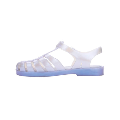 Melissa Possession Jelly Sandals for Women - The Original Jelly Shoes, Fisherman's Sandals with Adjustable Strap and Side Buckle, Pearly Blue