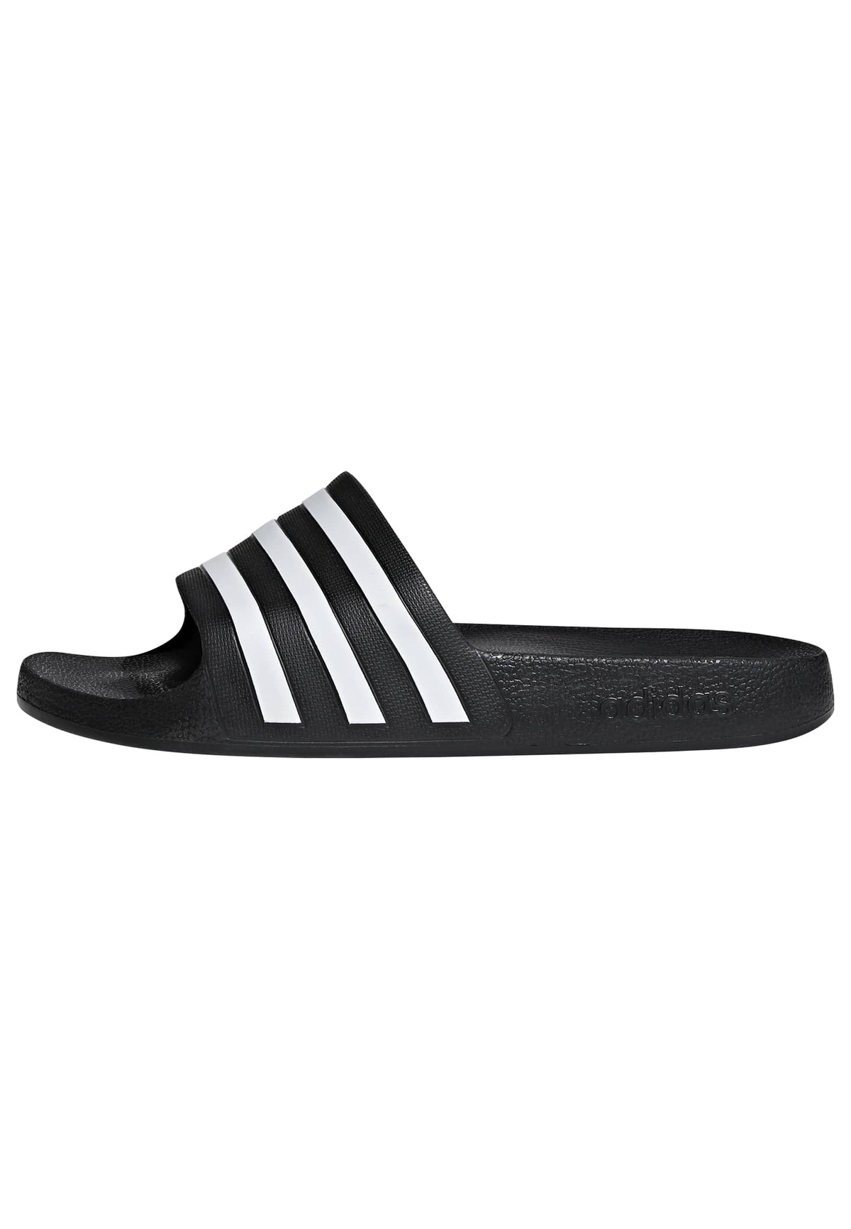 adidas unisex-adult Adilette Aqua Slides Black/White/Black 12