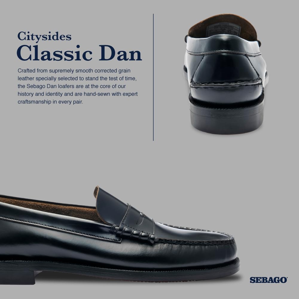 Sebago Men's Classic Dan Loafer Shoes, Black -