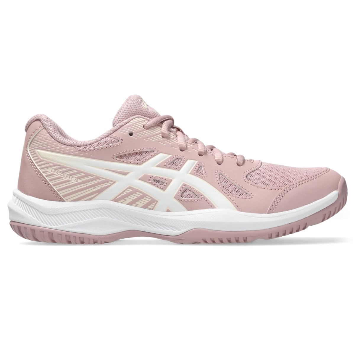 ASICS Women's Upcourt 6 Volleyball Shoes, MORGANITE/White