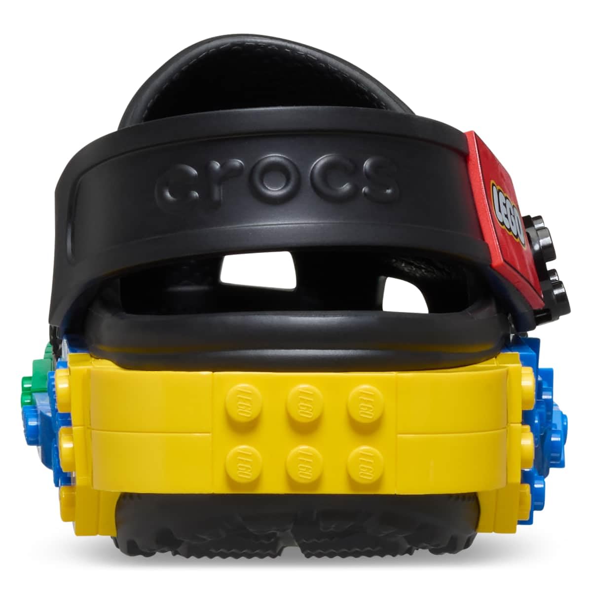 Crocs Unisex-Adult Classic LEGO System Clogs, LEGO Shoes for Women and Men, Black