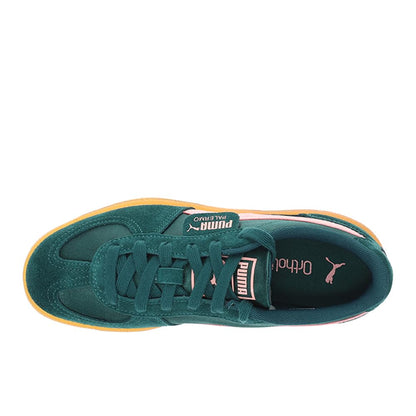 PUMA Womens Palermo Satin Lace Up Sneakers Shoes Casual - Green -