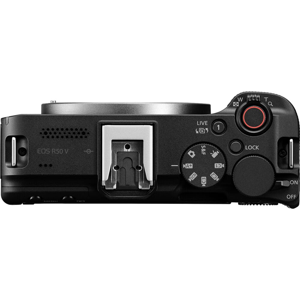 Canon EOS R50 V Mirrorless Camera with 14-30mm f/4-6.3 RF-S Lens | 4K Video, Dual Pixel Autofocus, Flip Screen | Compact RF Mount Vlog Camera Kit with Bag and 64GB Card