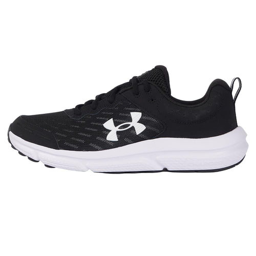 Under Armour Men's Charged Assert 10 Shoes, (001) Black/Black/White