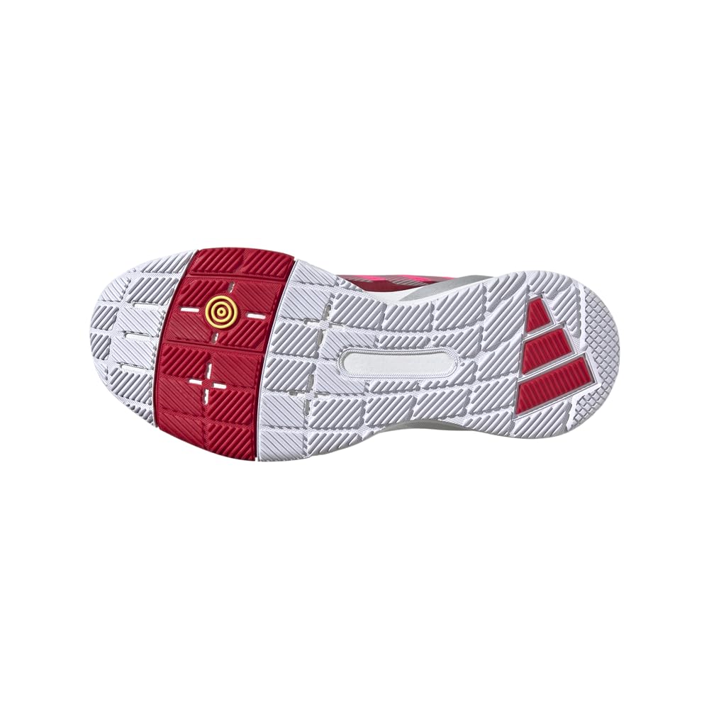 Adidas Womens Crazyquick Lightstrike Padel Tennis, Lucid Pink/Silver Metallic/Lucid Red