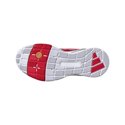 Adidas Womens Crazyquick Lightstrike Padel Tennis, Lucid Pink/Silver Metallic/Lucid Red