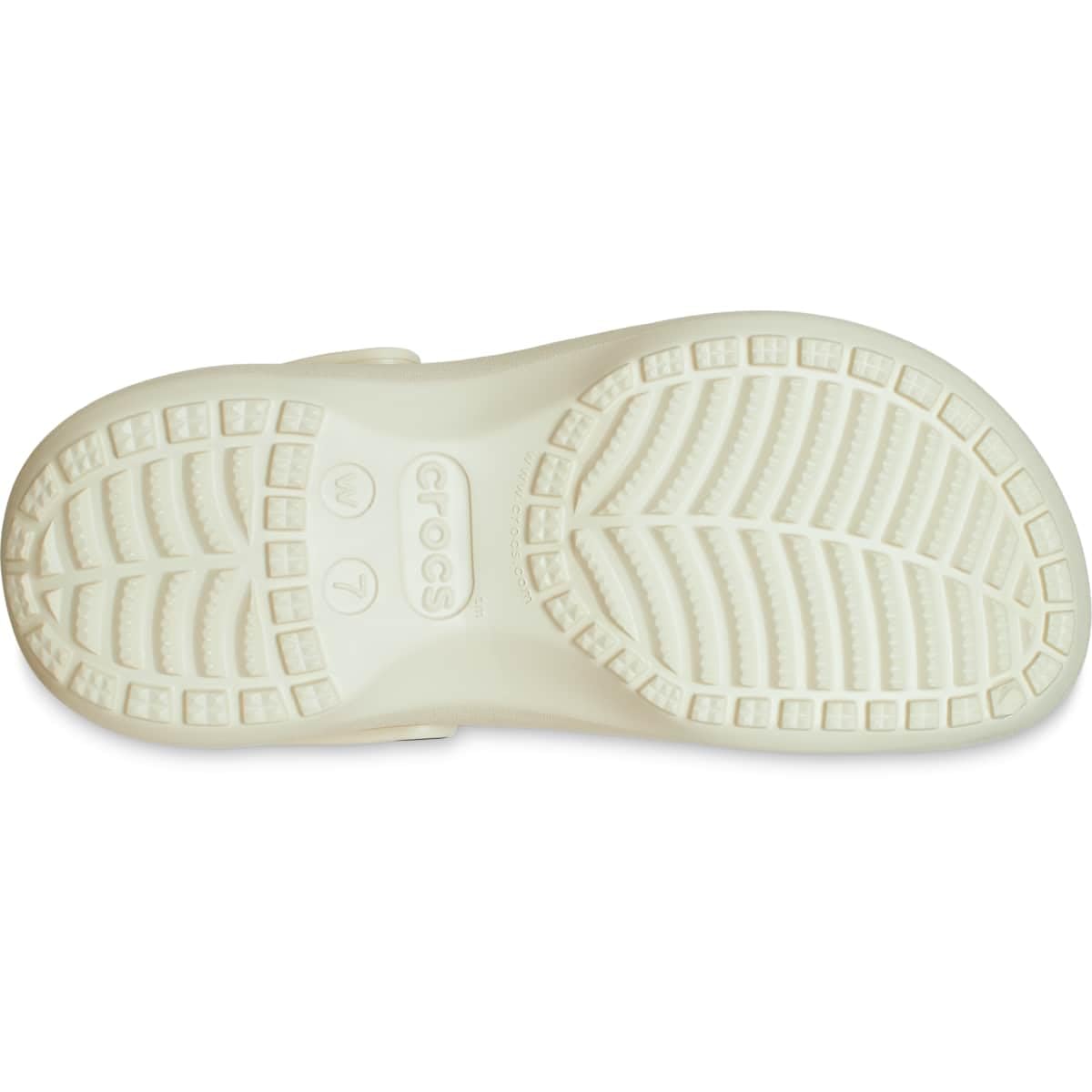 Crocs Women's Classic Platform Clogs, Platform Shoes, Bone